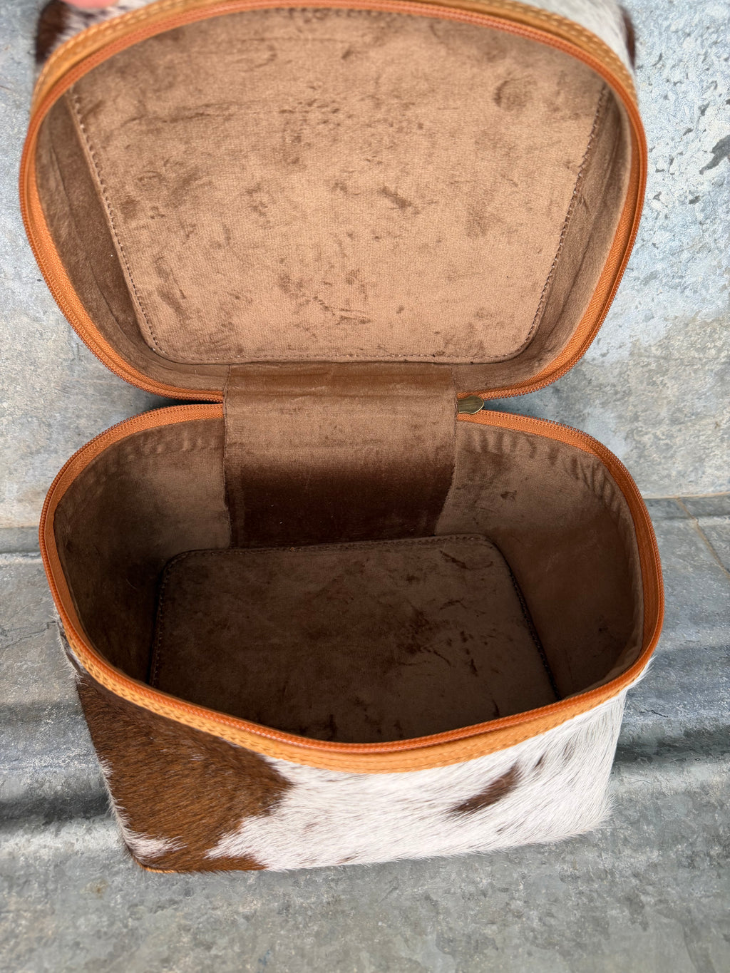 Cowhide Cosmetic & Travel Case