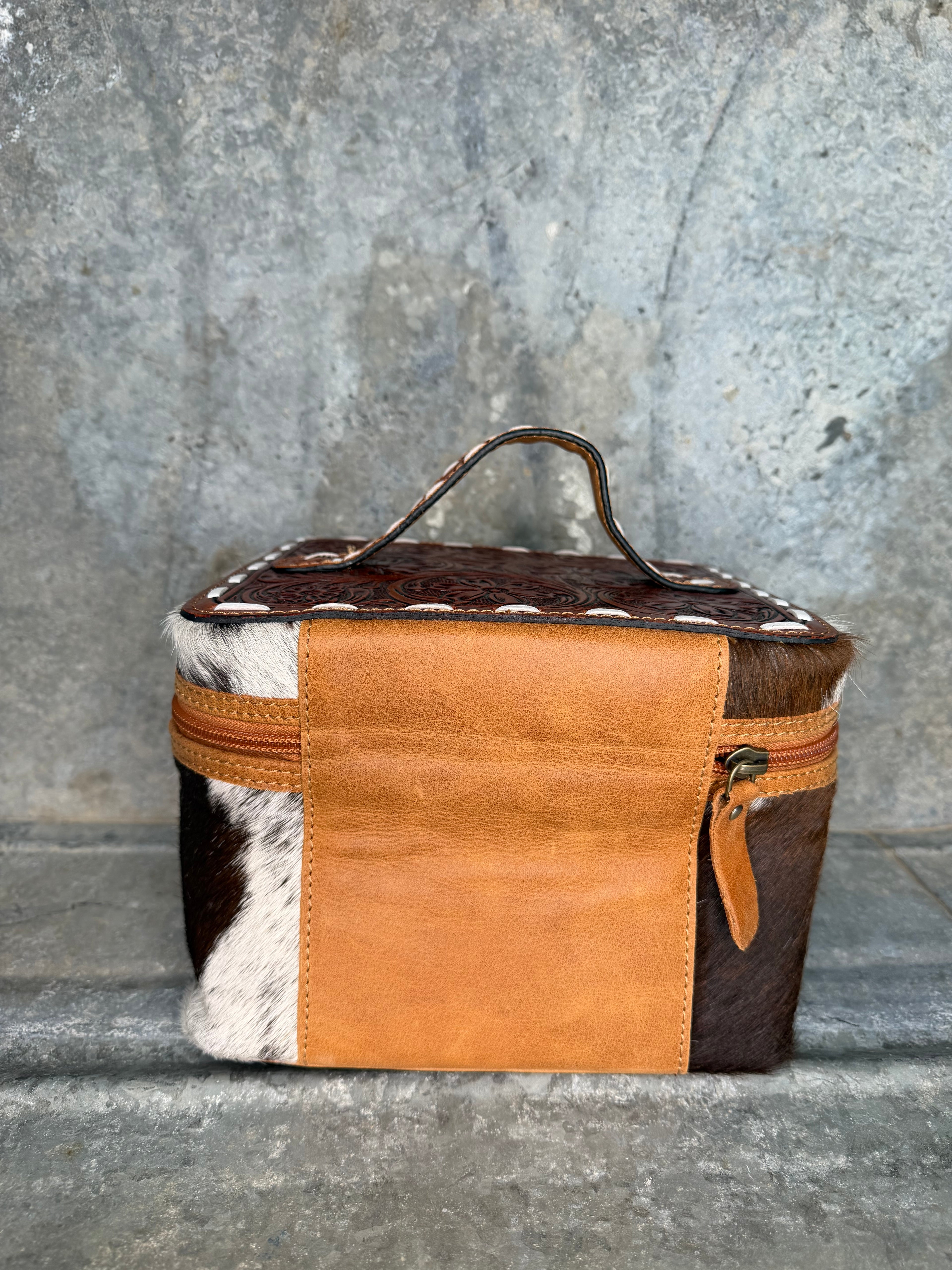 Cowhide Cosmetic & Travel Case
