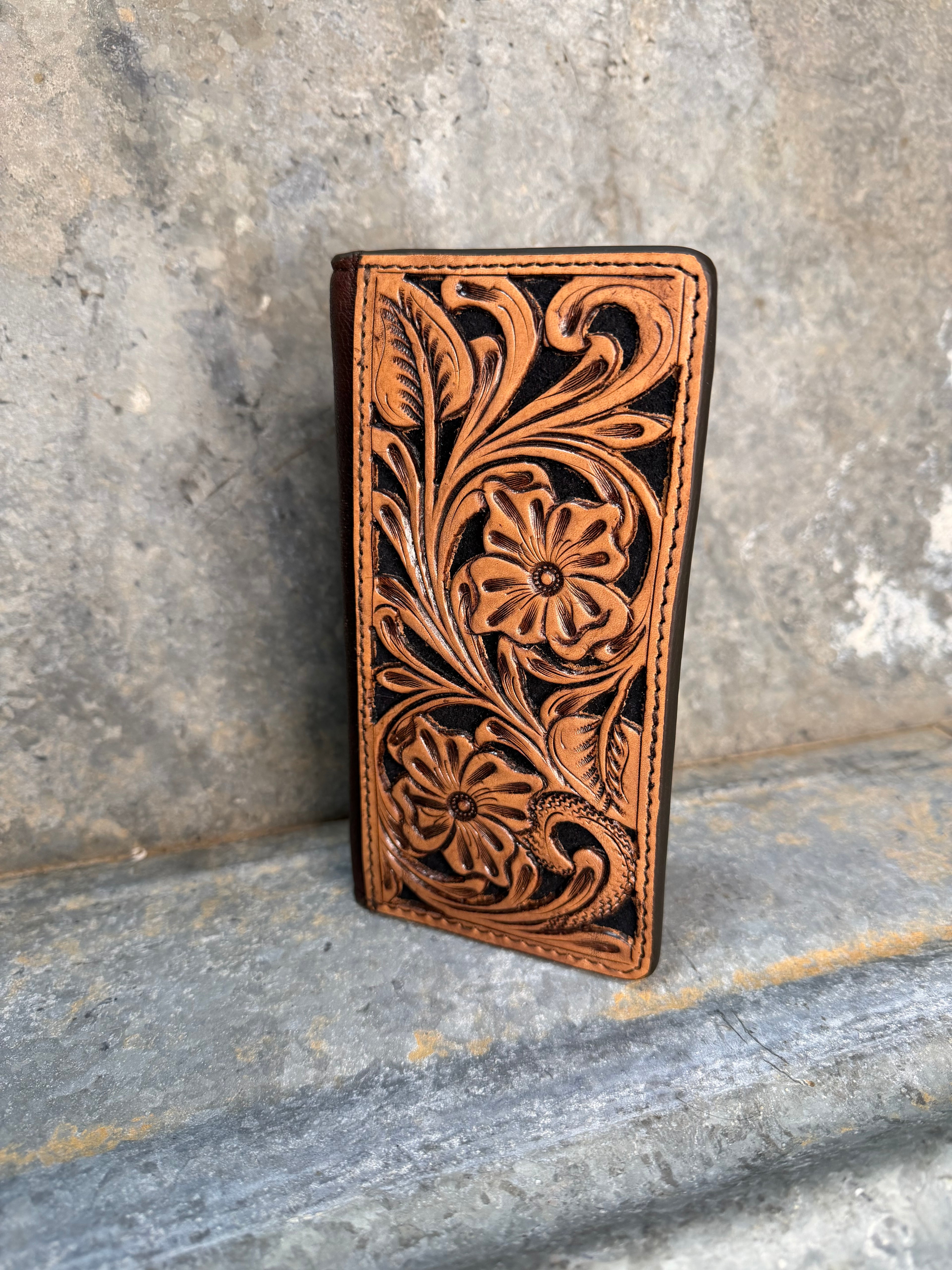 Rodeo Wallet Tooled Leather