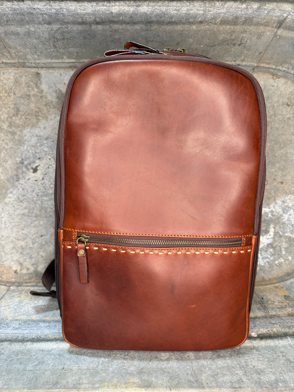 Full Grain Leather Backpack