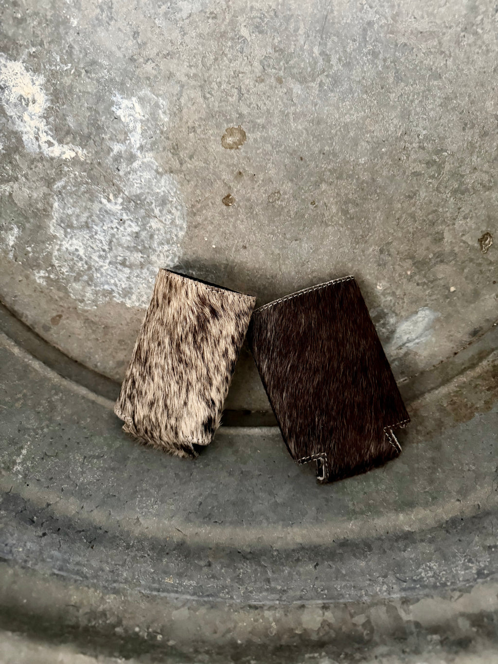 Cowhide SLIM CAN Koozie