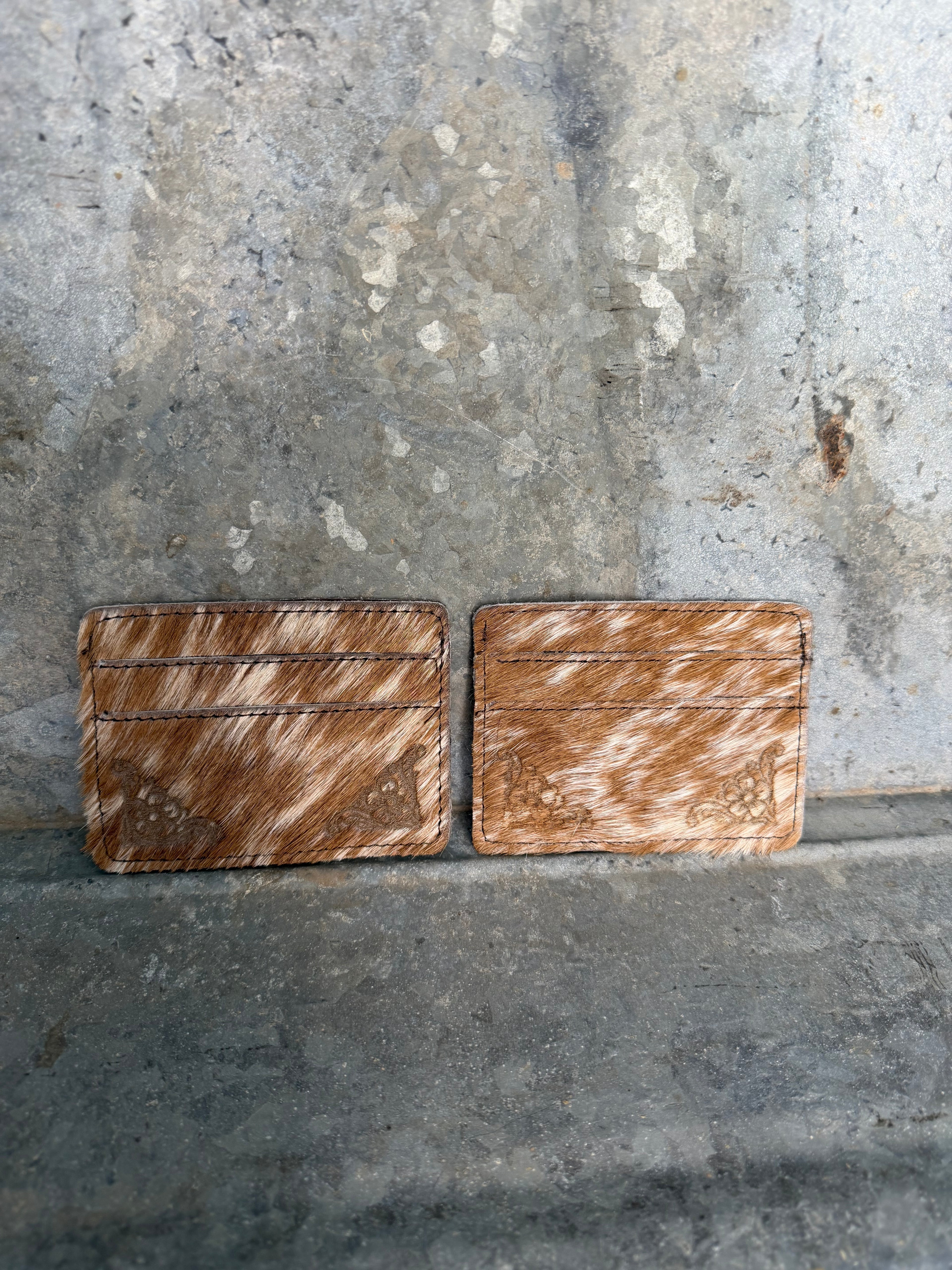 Cowhide Card Holder (Branded bottom corners)