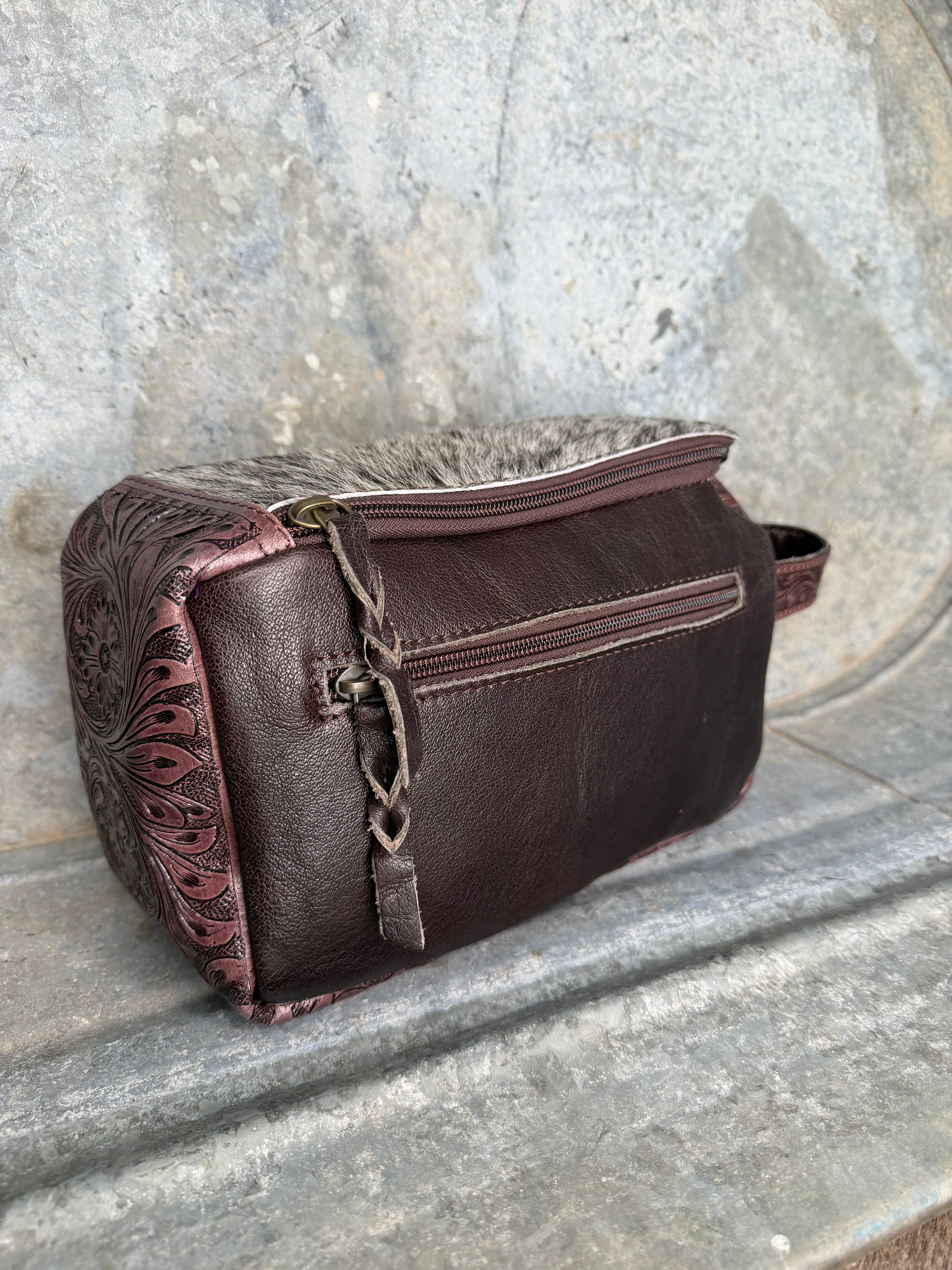 Cowhide Toiletry Bag