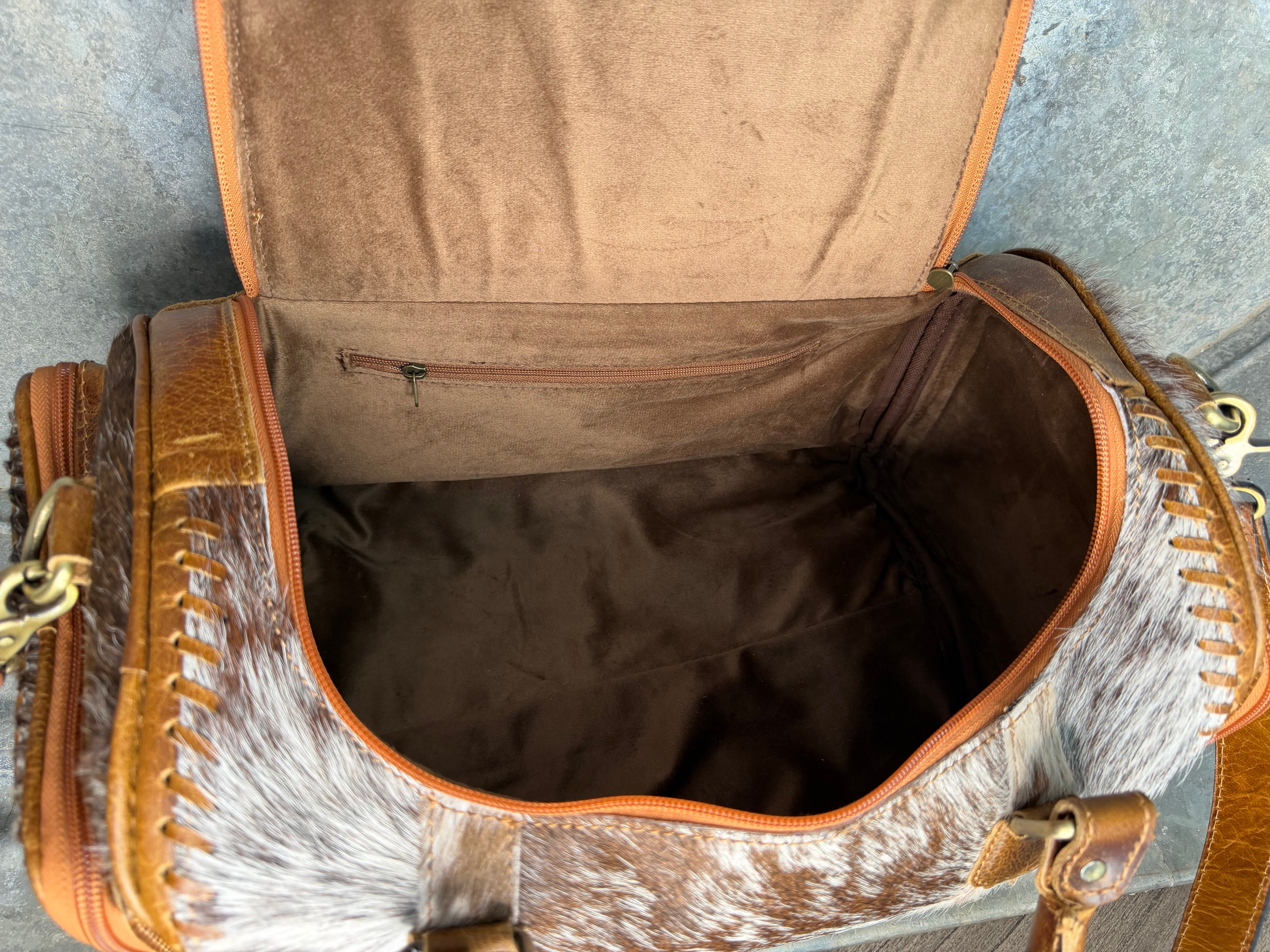 Cowhide Duffle Bag