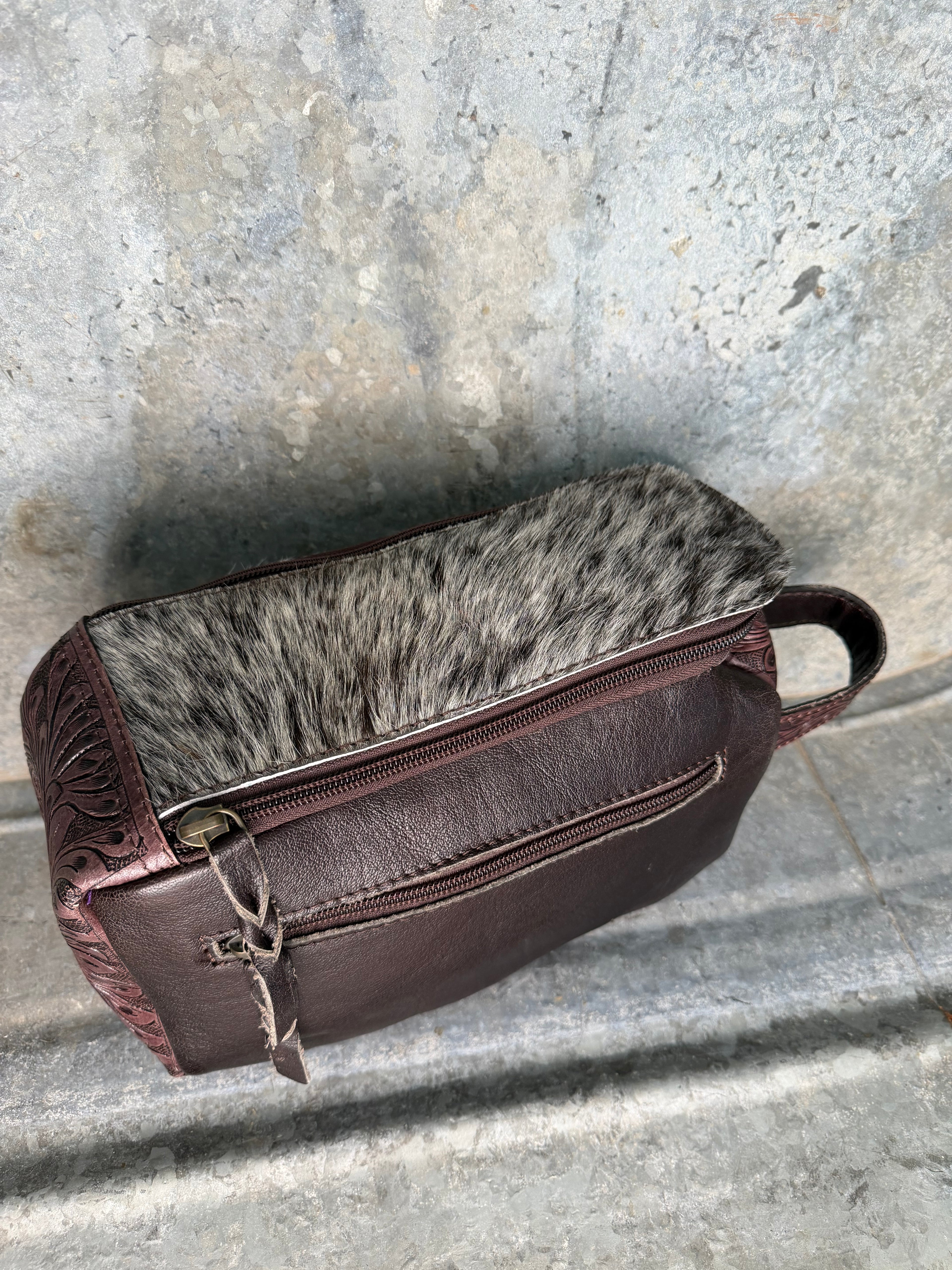 Cowhide Toiletry Bag