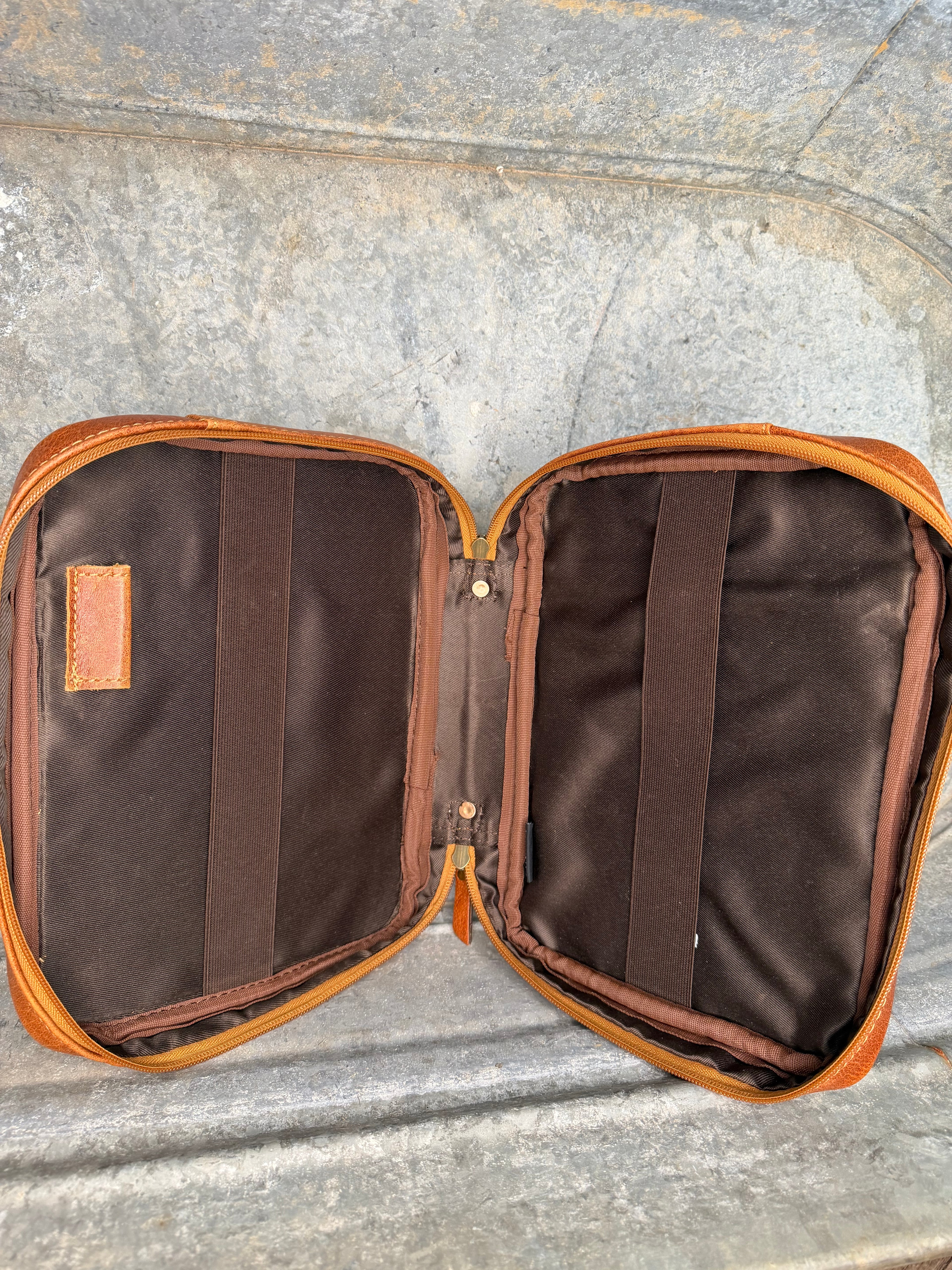 Cowhide & Tooled Bible Cover