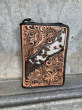 Tooled Leather and Cowhide Bible Cover