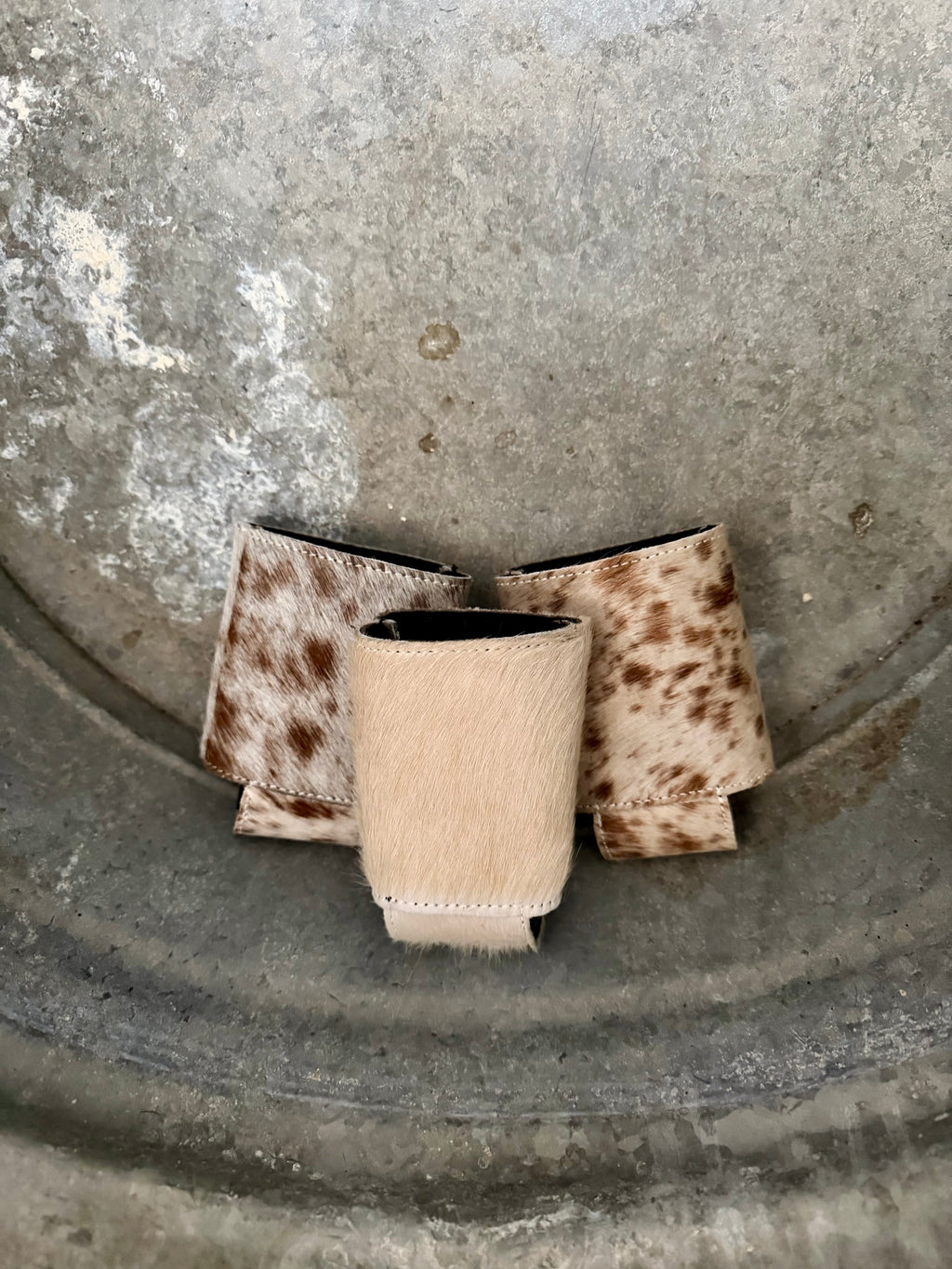 Cowhide Can Koozie