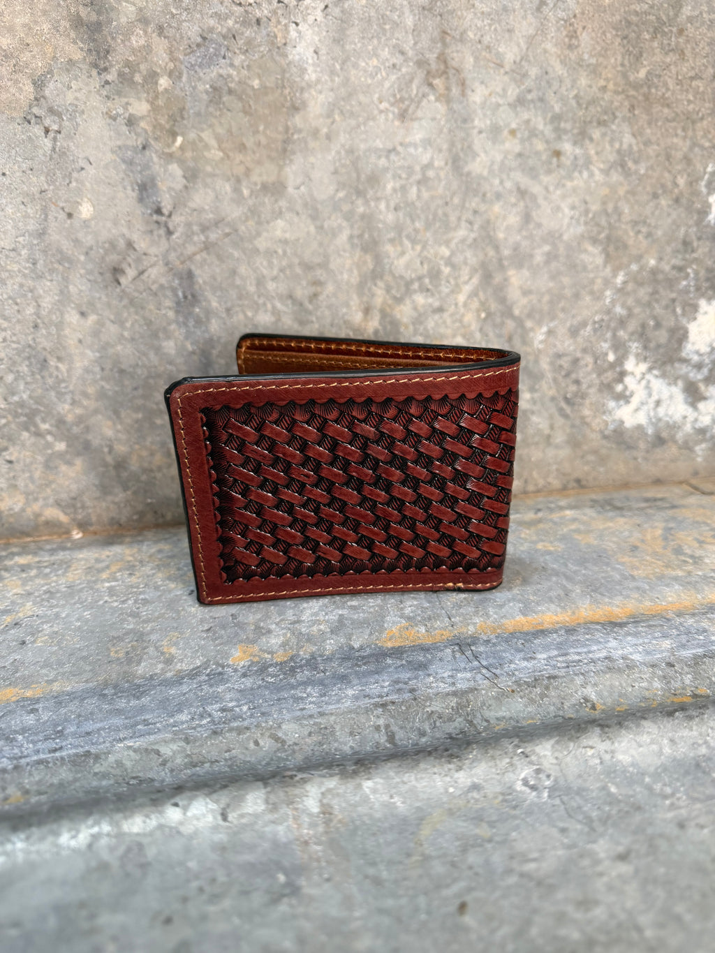 Cowhide & Tooled BiFold Wallet