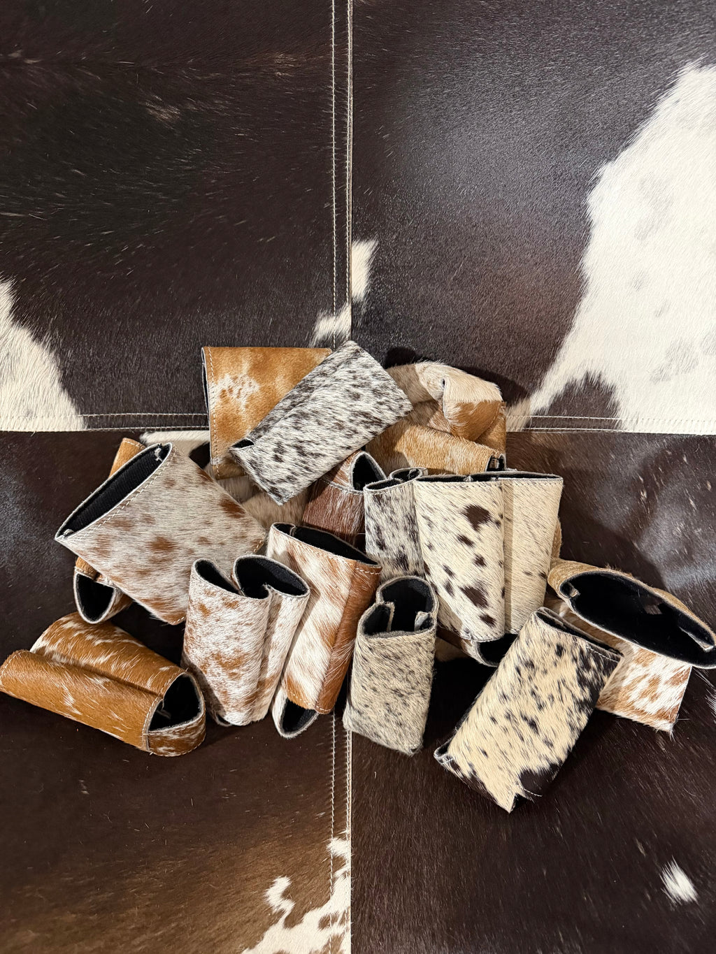 Cowhide Can Koozie
