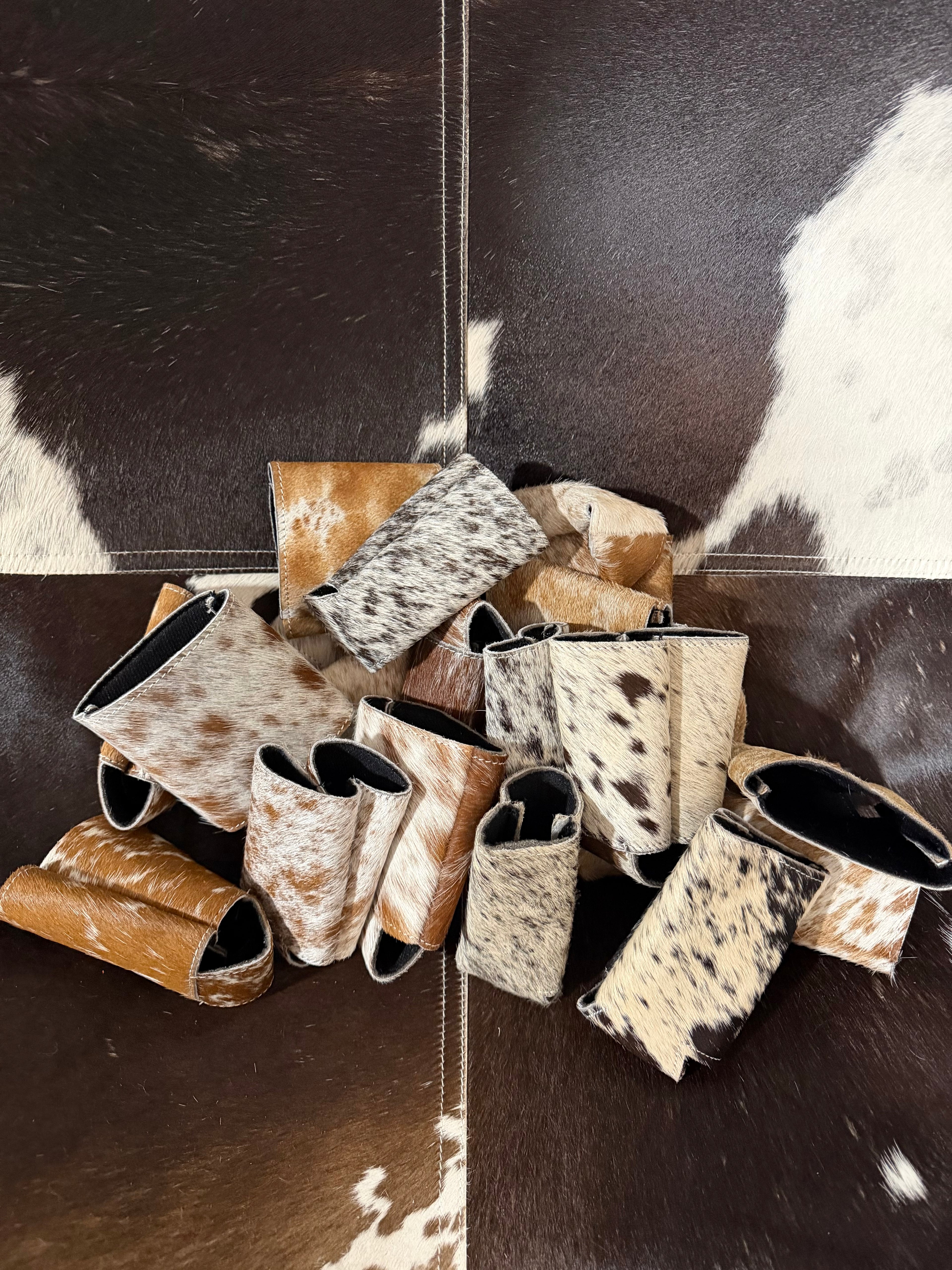 Cowhide Can Koozie