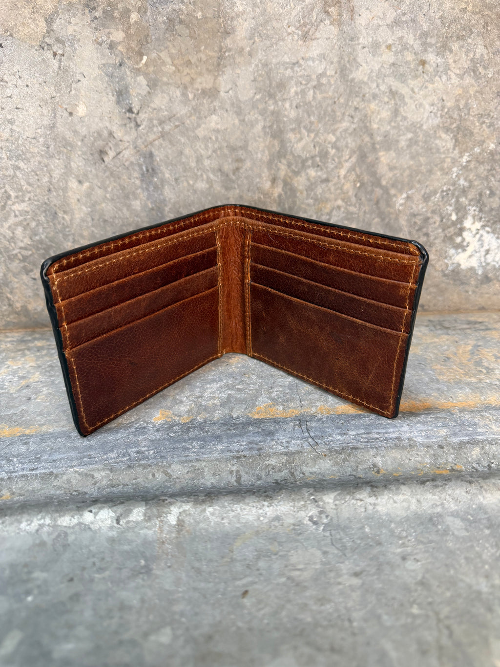 Cowhide & Tooled BiFold Wallet