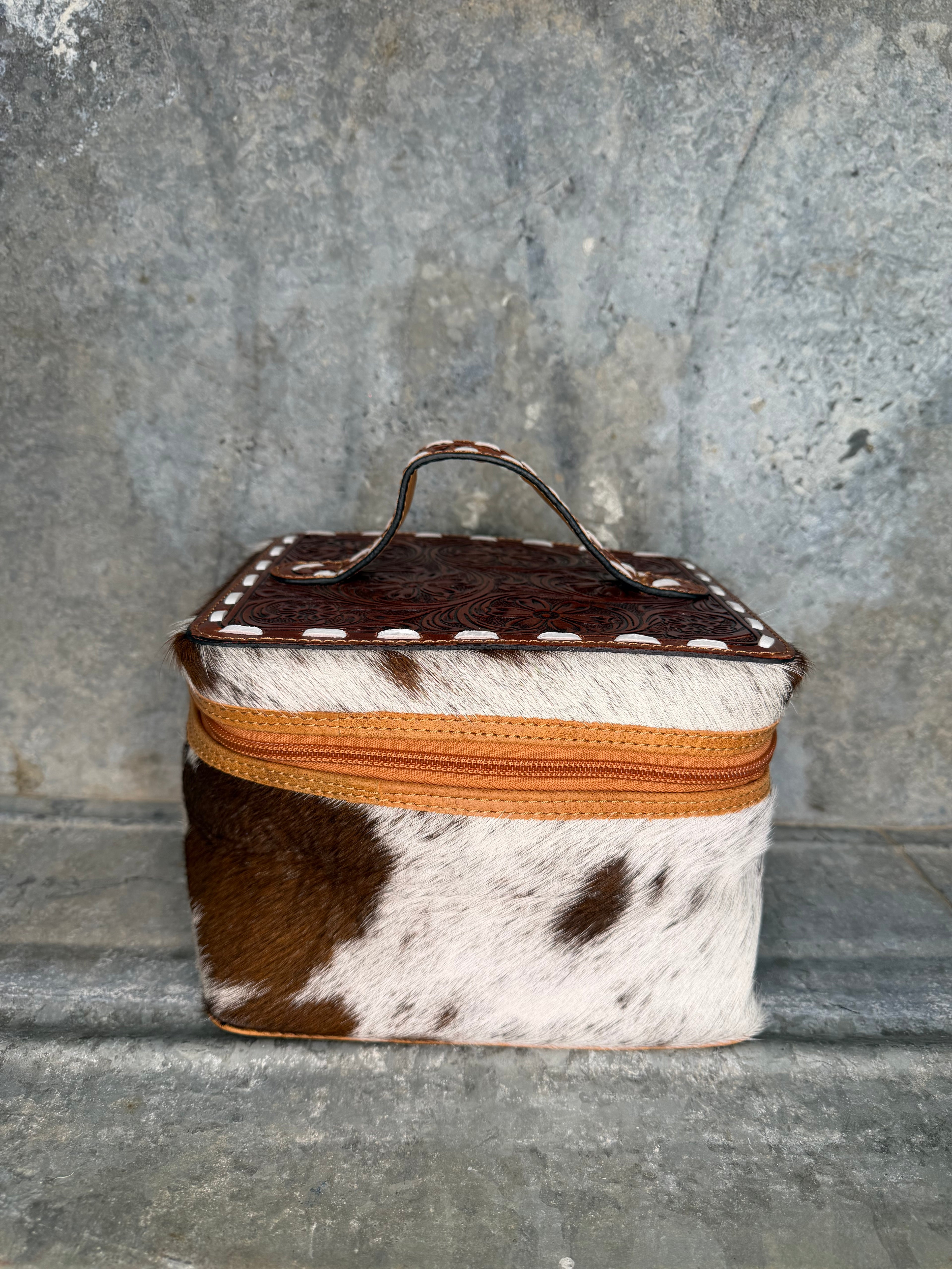 Cowhide Cosmetic & Travel Case